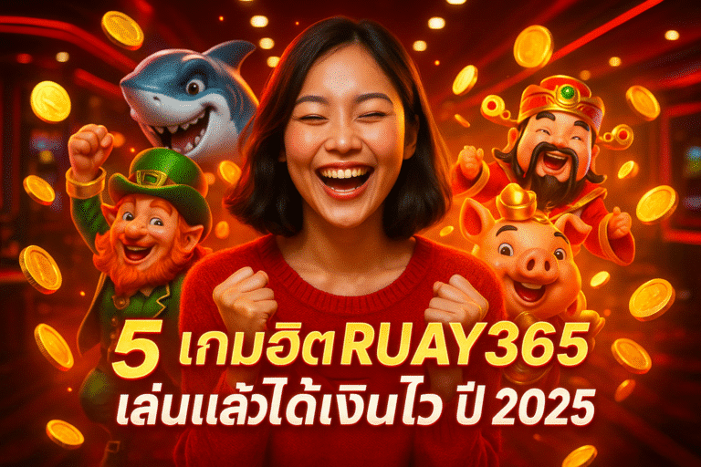 5 เกมฮิต RUAY365 เล่นแล้วได้เงินไว ปี 2025